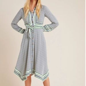 ANTHROPOLOGIE MAEVE CONSTANTINE MIDI DRESS SZ 12